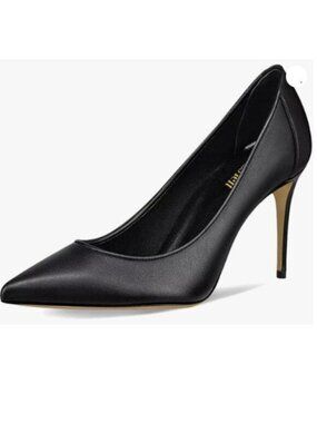 Classic Black Pointed-Toe Stiletto Pump